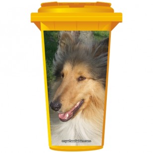 Lassie Collie Dog Wheelie Bin Sticker Panel